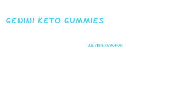 Genini Keto Gummies