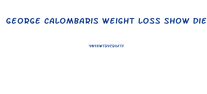 George Calombaris Weight Loss Show Diet