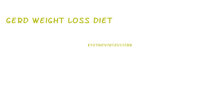 Gerd Weight Loss Diet