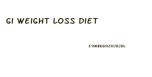 Gi Weight Loss Diet