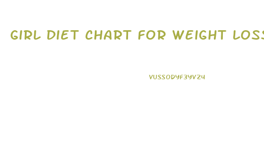 Girl Diet Chart For Weight Loss