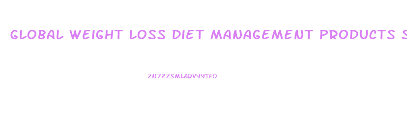 Global Weight Loss Diet Management Products Services Market