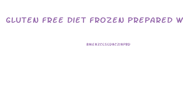 Gluten Free Diet Frozen Prepared Weight Loss Breakfast And Lunch