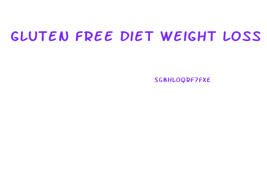 Gluten Free Diet Weight Loss Menu