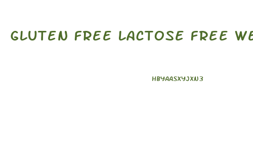 Gluten Free Lactose Free Weight Loss Diet