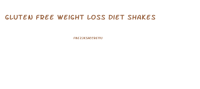 Gluten Free Weight Loss Diet Shakes