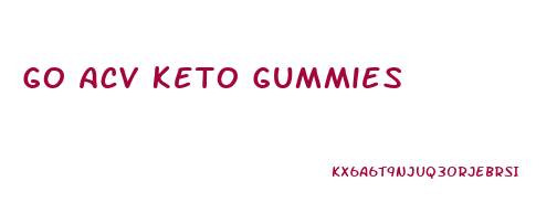 Go Acv Keto Gummies