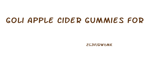 Goli Apple Cider Gummies For Weight Loss