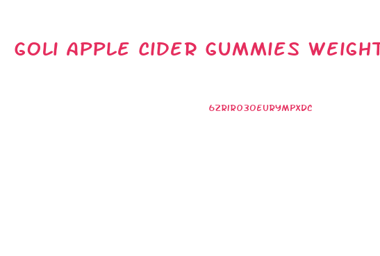 Goli Apple Cider Gummies Weight Loss