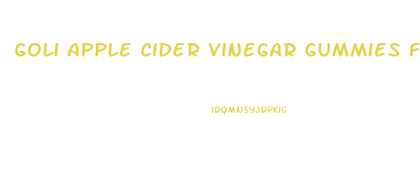 Goli Apple Cider Vinegar Gummies For Weight Loss