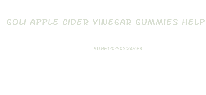 Goli Apple Cider Vinegar Gummies Help With Weight Loss