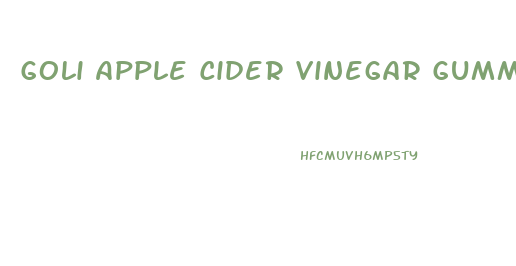 Goli Apple Cider Vinegar Gummies Help With Weight Loss