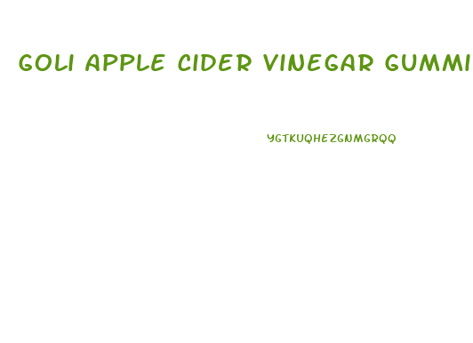 Goli Apple Cider Vinegar Gummies Reviews For Weight Loss