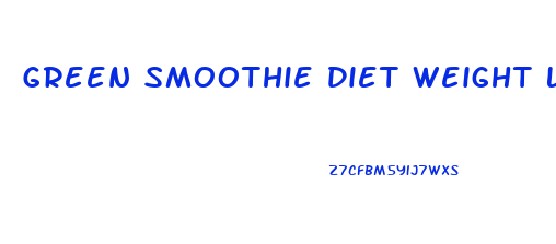 Green Smoothie Diet Weight Loss Recipes