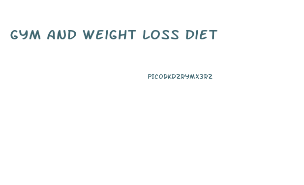 Gym And Weight Loss Diet