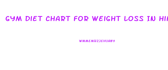 Gym Diet Chart For Weight Loss In Hindi