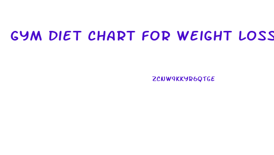 Gym Diet Chart For Weight Loss In India