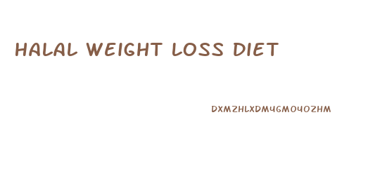 Halal Weight Loss Diet