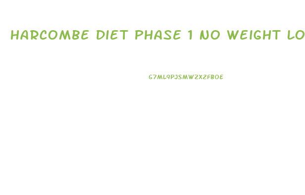 Harcombe Diet Phase 1 No Weight Loss