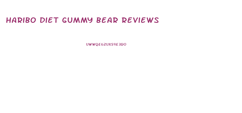 Haribo Diet Gummy Bear Reviews