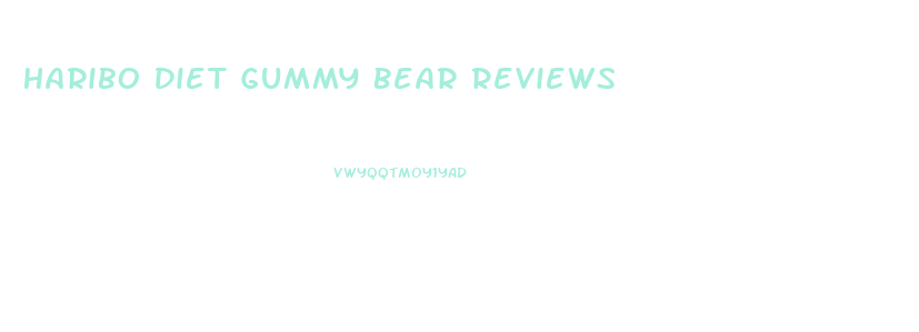 Haribo Diet Gummy Bear Reviews