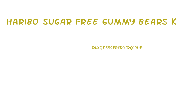 Haribo Sugar Free Gummy Bears Keto