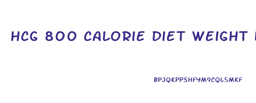 Hcg 800 Calorie Diet Weight Loss