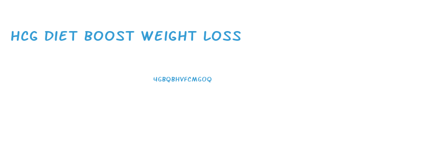 Hcg Diet Boost Weight Loss