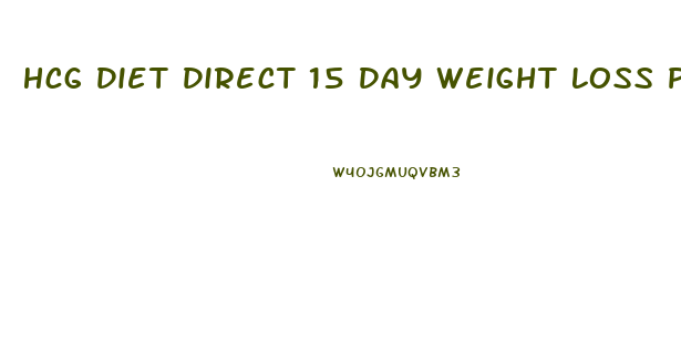 Hcg Diet Direct 15 Day Weight Loss Plan