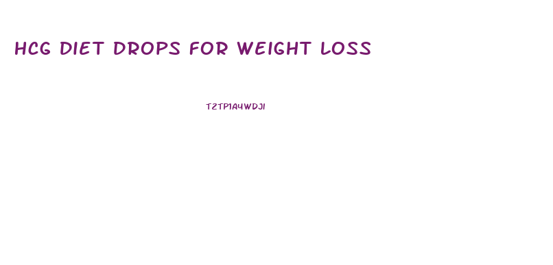 Hcg Diet Drops For Weight Loss