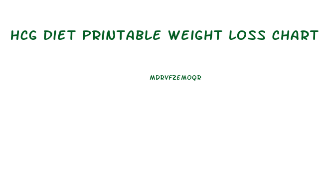 Hcg Diet Printable Weight Loss Chart