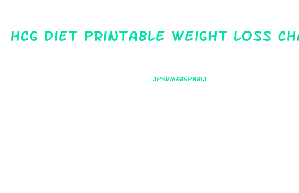 Hcg Diet Printable Weight Loss Chart