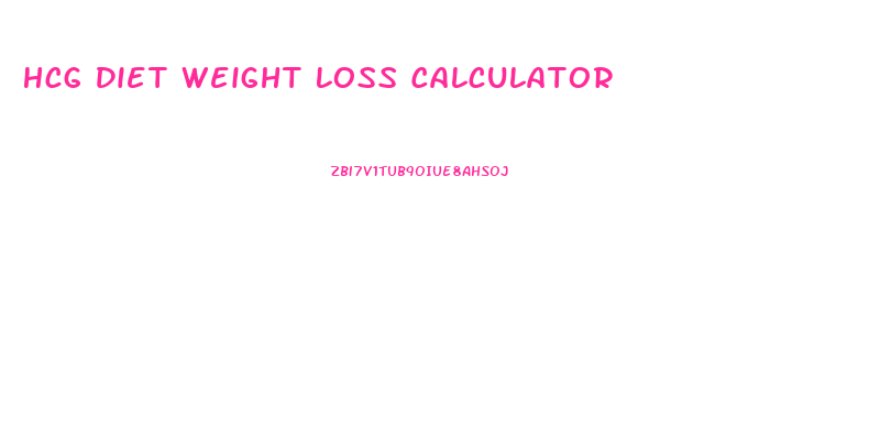 Hcg Diet Weight Loss Calculator