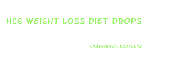 Hcg Weight Loss Diet Drops