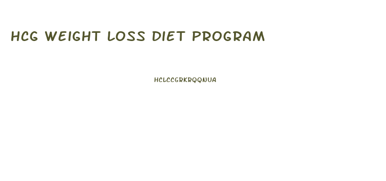 Hcg Weight Loss Diet Program