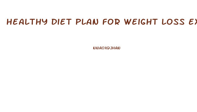 Healthy Diet Plan For Weight Loss Example