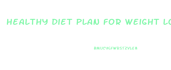 Healthy Diet Plan For Weight Loss Pdf