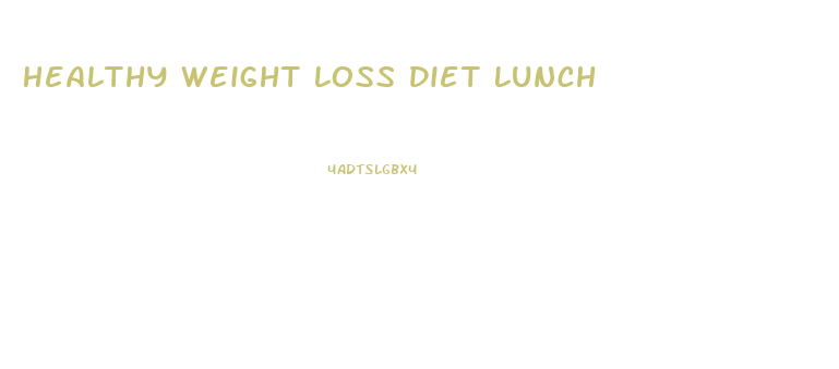 Healthy Weight Loss Diet Lunch