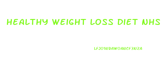 Healthy Weight Loss Diet Nhs