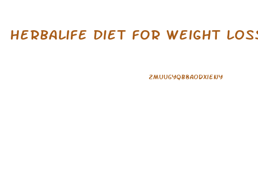 Herbalife Diet For Weight Loss