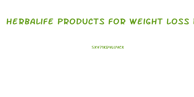 Herbalife Products For Weight Loss Diet Chart