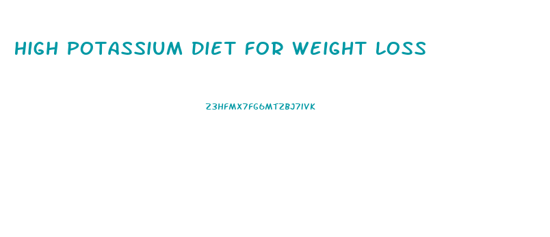 High Potassium Diet For Weight Loss