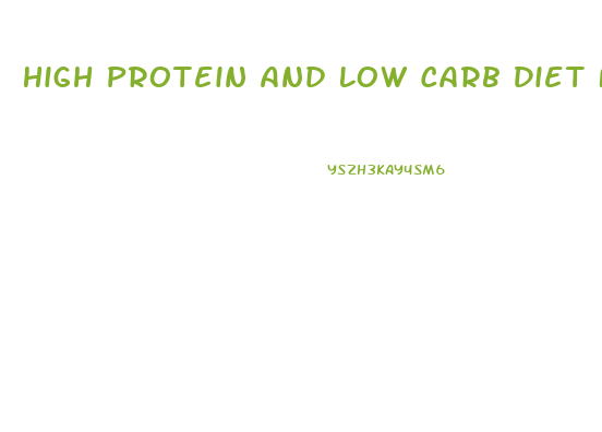 High Protein And Low Carb Diet For Weight Loss