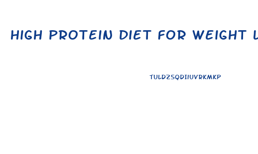High Protein Diet For Weight Loss Women