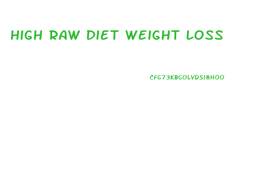 High Raw Diet Weight Loss