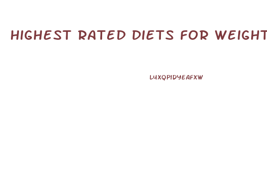 Highest Rated Diets For Weight Loss With Food