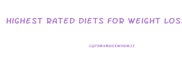 Highest Rated Diets For Weight Loss With Food