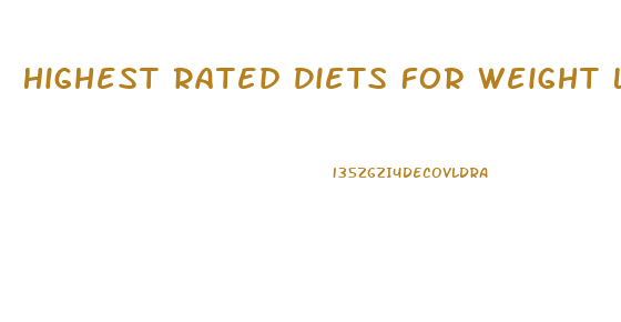 Highest Rated Diets For Weight Loss With Food