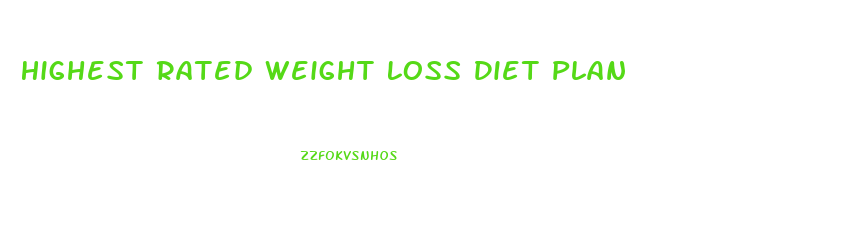 Highest Rated Weight Loss Diet Plan