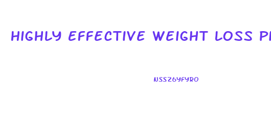 Highly Effective Weight Loss Pills